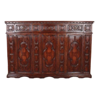 Italian Walnut Sideboard, 1920s For Sale