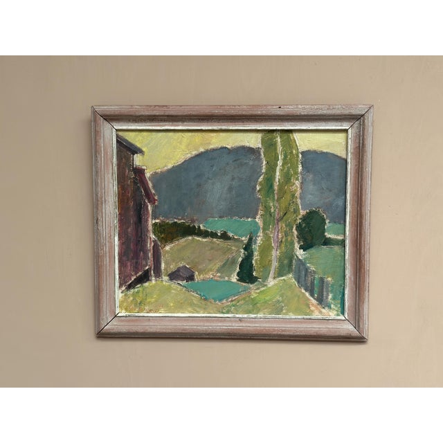 John Hedman, Landskap, 1966, Gouache on Panel, Framed For Sale - Image 17 of 17