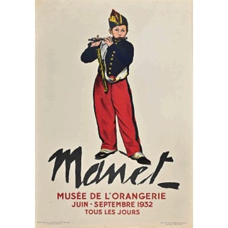 Vintage Poster After Edouard Manet, 1932 For Sale