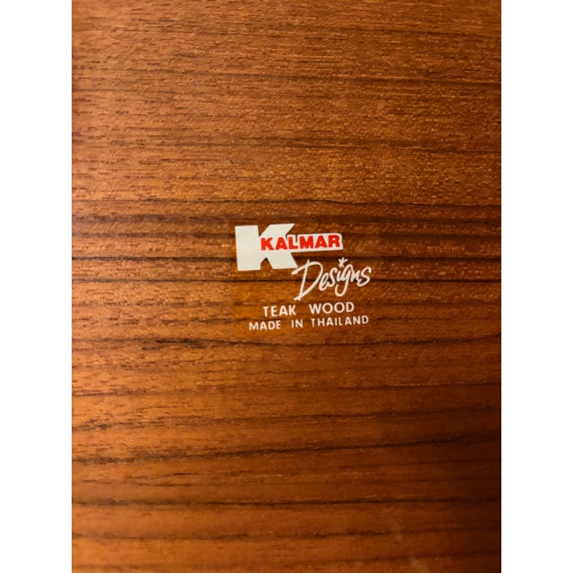 Wood 1980s Kalmar Designs Teak Wood CD Storage Rack With Ejector Mechanism For Sale - Image 7 of 7