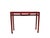 Late 19th Century Late 19th Century Solid Elm Red Lacquer Console Table For Sale - Image 5 of 6