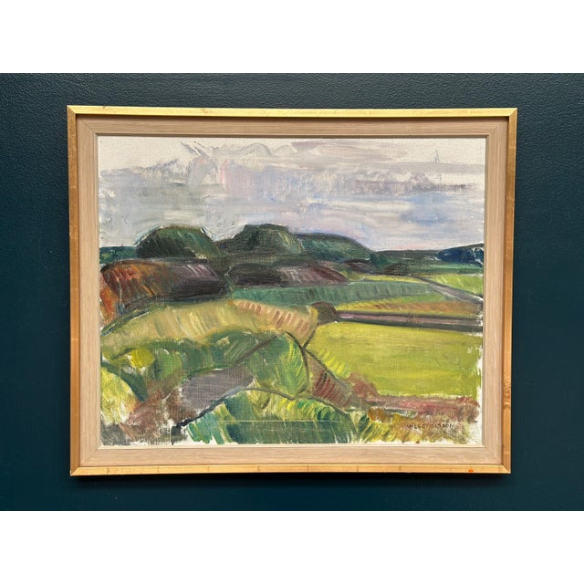 Wilgot Olsson, Orust, 1960s, Oil Painting on Canvas, Framed For Sale - Image 15 of 17