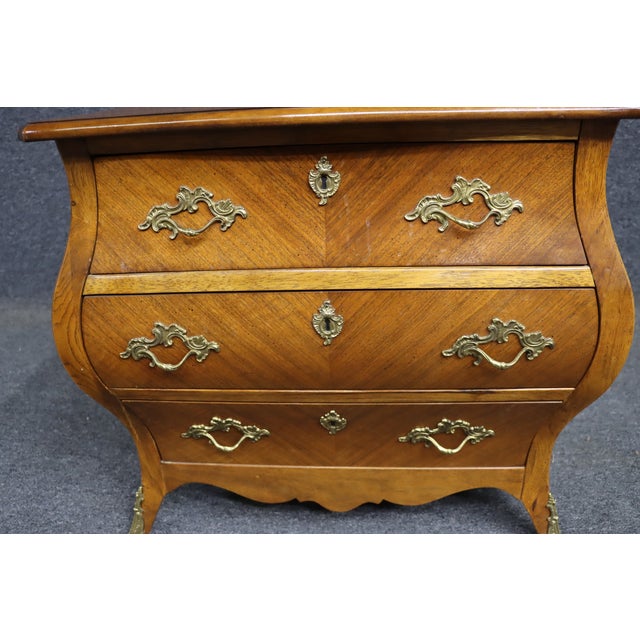 Late 20th Century Late 20th Century Baker French Bombay Style Nightstand For Sale - Image 5 of 10