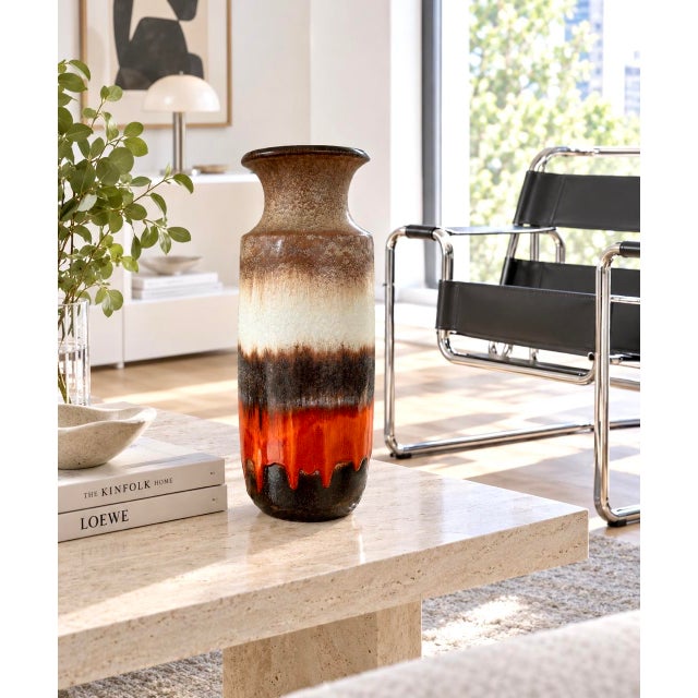 Beige Ceramic Vase by Heinz Siery for Scheurich Keramik, 1960s For Sale - Image 8 of 9