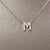 Diamond Letter "M" Pendant Necklace 18" 14k Gold 0.19 TCW Certified $1,950 121278 MADE IN ITALY Nothing says, “I Love you”...