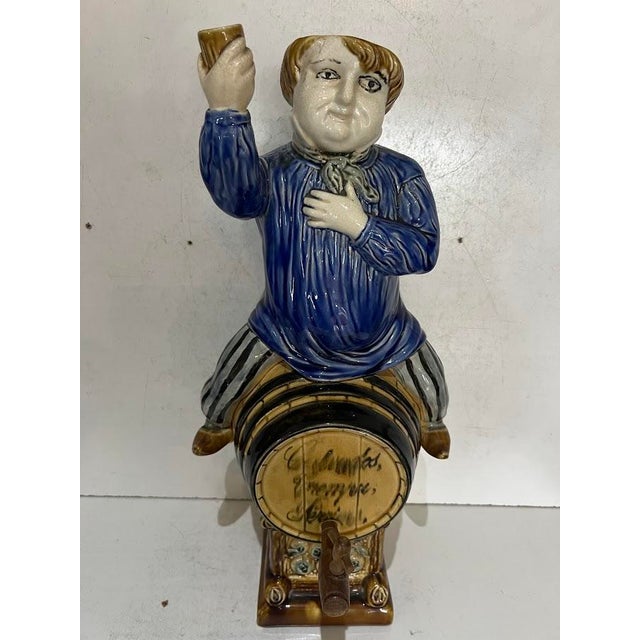 Polychrome Earthenware Fountain, 20th Century For Sale - Image 13 of 14