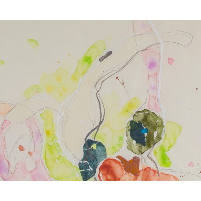 Abstract Mixed Media Painting of Figures by Walter Sorge For Sale - Image 9 of 9