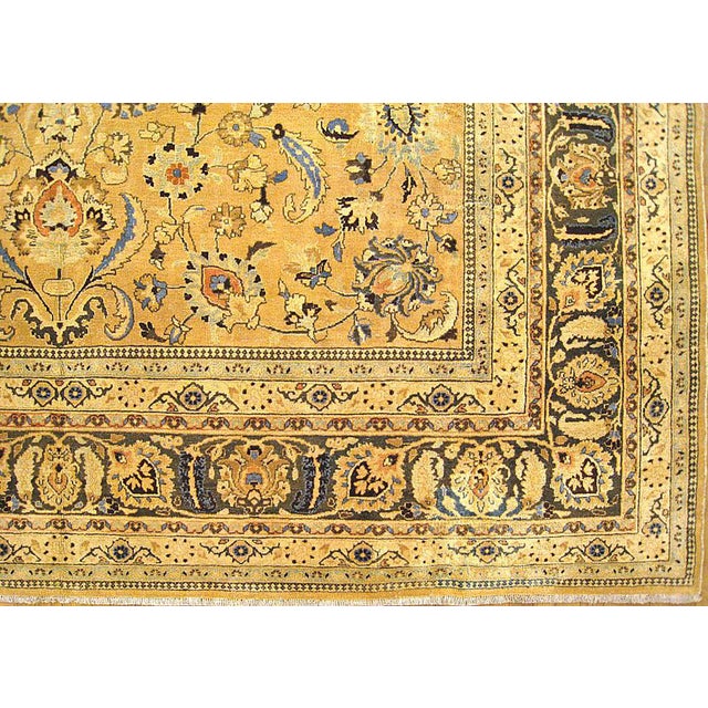 Persian Vintage Persian Meshed Oriental Rug, in Room size, w/ Floral Elements For Sale - Image 3 of 5