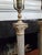French Country 1950s Neo Classical Style Metal Indoor Lamps in the Style of Roman Columns For Sale - Image 3 of 11