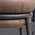 Leather and Lacquered Metal Grasso Stool in Brown by Stephen Burks For Sale - Image 9 of 14