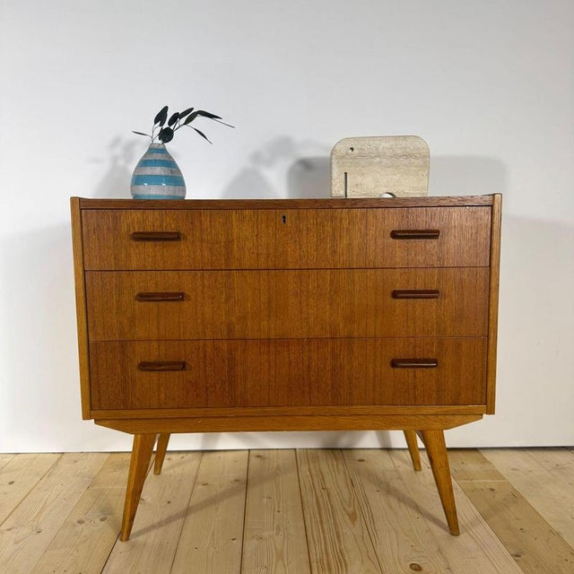 Vintage Danish Teak Chest of Drawers For Sale - Image 10 of 10