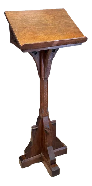 Antique Oak Bible Stand, 1890s