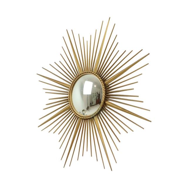 Metal Large Vintage Sun Mirror from Vallauris, France, 1960s For Sale - Image 7 of 18