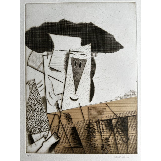 Manolo Valdés, To Sanchis Guarne, Etching, 1984 For Sale