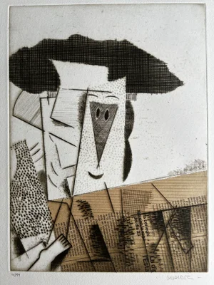 Manolo Valdés, To Sanchis Guarne, Etching, 1984