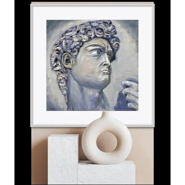 2020s Modern Portraiture - David Portrait Oil on Canvas For Sale - Image 5 of 10