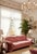 Vintage Tufted Hollywood Regency Dorothy Draper Style Velvet Dusty Rose Upholstered Rolled Arms Long Sofa For Sale - Image 12 of 13