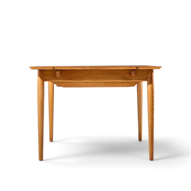 Early 20th Century Arne Vodder for Sibast Mid Century Danish Teak Expanding Dining Table With 2 Leaves For Sale - Image 5 of 11