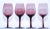 Vintage French Amethyst Purple Hand-Blown Wine Glasses, Set of 4, Circa 1980 For Sale - Image 4 of 13