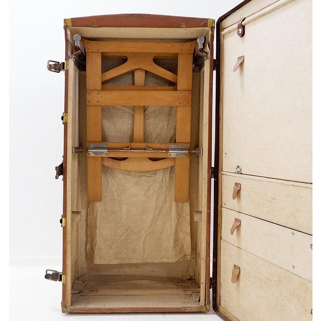 Antique Travel Trunk, 1930 For Sale - Image 6 of 16