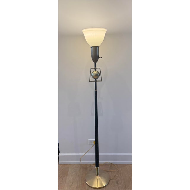 Rare 1950s Mid-Century Modern Rembrandt Torchiere Floor Lamp For Sale - Image 11 of 11