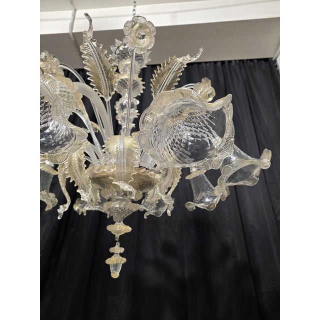 Murano Glass Chandelier, 1980s For Sale - Image 10 of 14