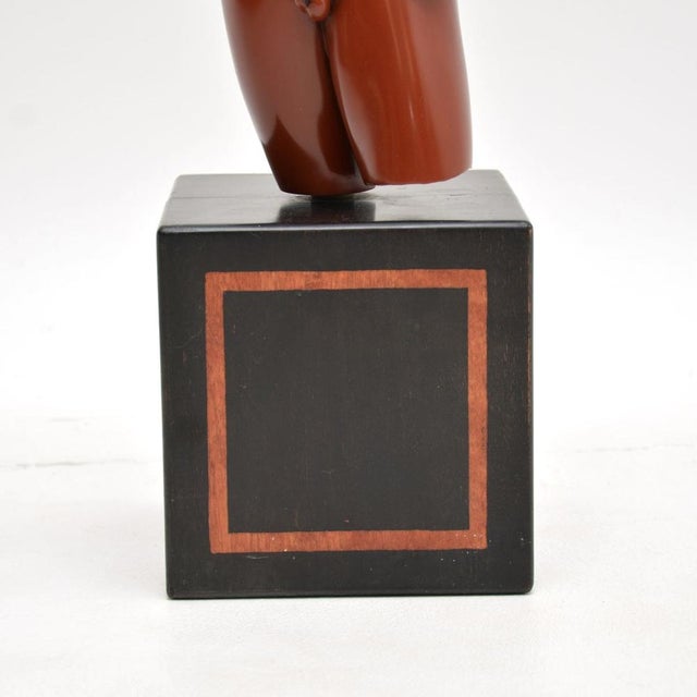 Neoclassical Style Sculpture of Meleager, 1950, Resin on Wood Base For Sale - Image 13 of 14