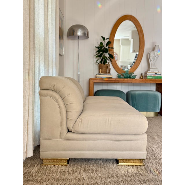 1980s 1980s Pair of Henredon Slipper Chairs, Recently Reupholstered in a High Quality Kravet Fabric For Sale - Image 5 of 12