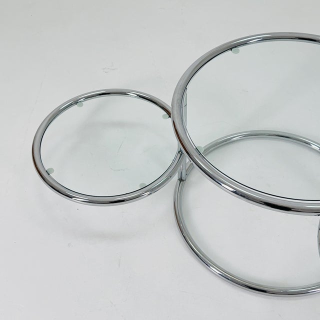 Mid-Century Modern Coffee Table with 3 Swivel Levels by Milo Baughman, Italy, 1970s For Sale - Image 6 of 11