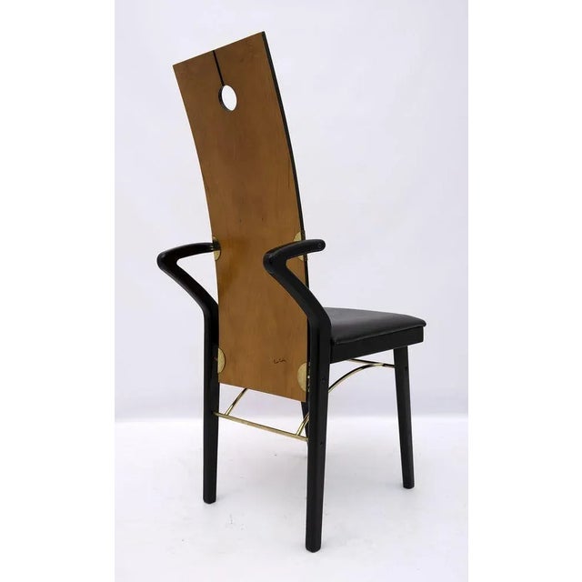 1980s Postmodern Dining Chairs by Pierre Cardin, Italy, 1980s, Set of 4 For Sale - Image 5 of 15