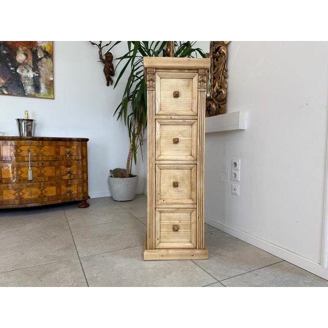Rustic solid wood chest of drawers, softwood. Dimensions: Height x Width x Depth 120 x 40 x 35 cm. For sale is a small,...