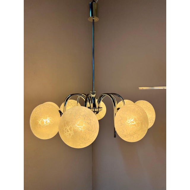 Chandelier with 8 Spheres by Richard Essig for Hustadt For Sale - Image 6 of 11