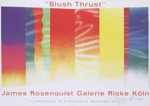1970 James Rosenquist Slush Thrust Signed Lithograph Poster