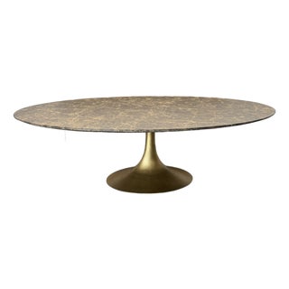 Rh Aero Stone Oval Dining Table — 96" For Sale
