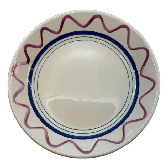 Late 20th Century Ceramica Due Torri Italian Pasta Bowl For Sale