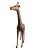 Giraffe Sculpture Hand Painted Leather For Sale - Image 4 of 4