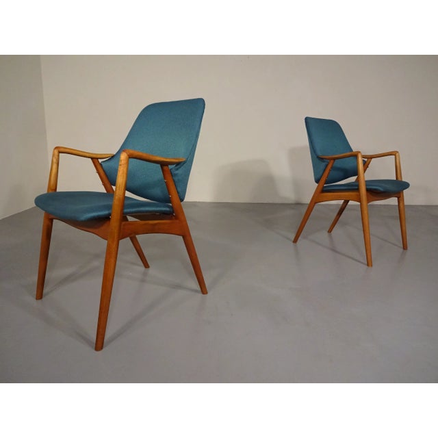 Set of Danish Beech Armchairs, 1960s For Sale - Image 10 of 18