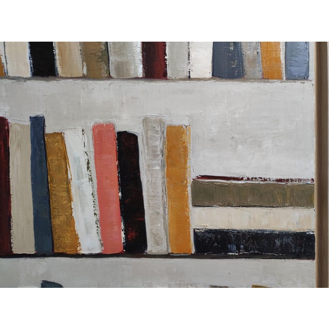 Layers of History, Abstract Library, Geometric Art, Framed by Sophie Dumont For Sale - Image 11 of 11