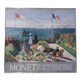 19th Century European Paintings & Sculpture Galleries Metropolitan Museum of Art Monet Framed Poster For Sale