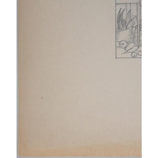 Jean-Emile Laboureur, The Chief, 1937, Pencil on Paper For Sale - Image 6 of 8