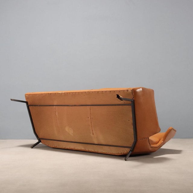 Vintage Leatherette 3-Seater Sofa, Italy, 1960s For Sale - Image 14 of 15