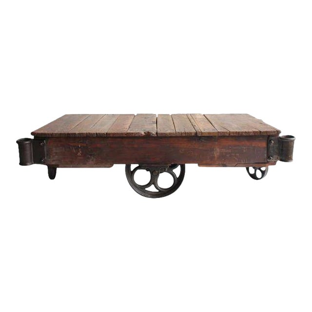 American Industrial Cart Coffee Table Chairish