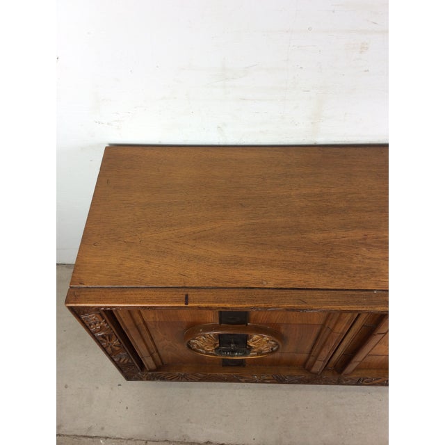 1960s Mid Century Modern Lowboy Dresser With Mirror For Sale - Image 5 of 18