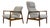 Mid-Century Armchairs GFM 64 and High Back 64 by Edmund Homa, 1960s, Set of 2 For Sale
