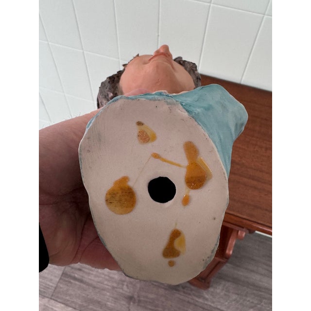 Italian Handcrafted and Signed Female Bust in Ceramic For Sale - Image 10 of 13