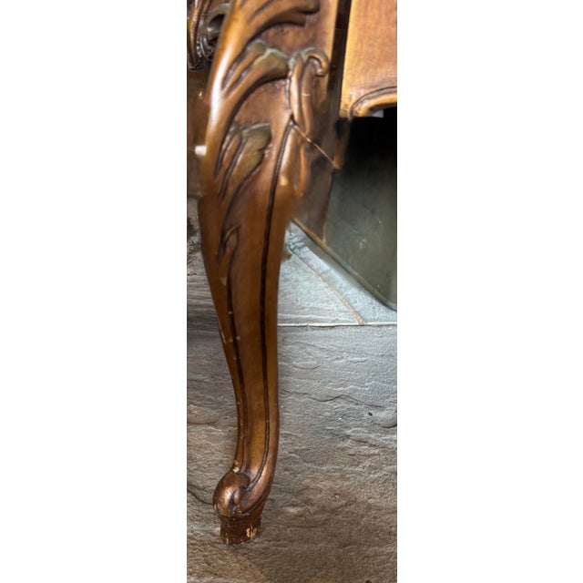 Vintage French Rococo Copper-Gilt Bow Front Tall Curio Cabinet With Mirrored Back For Sale - Image 11 of 11