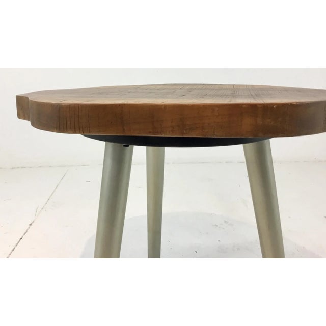 Caracole Caracole Organic Modern Wood and Metal Side Table Prototype For Sale - Image 4 of 5