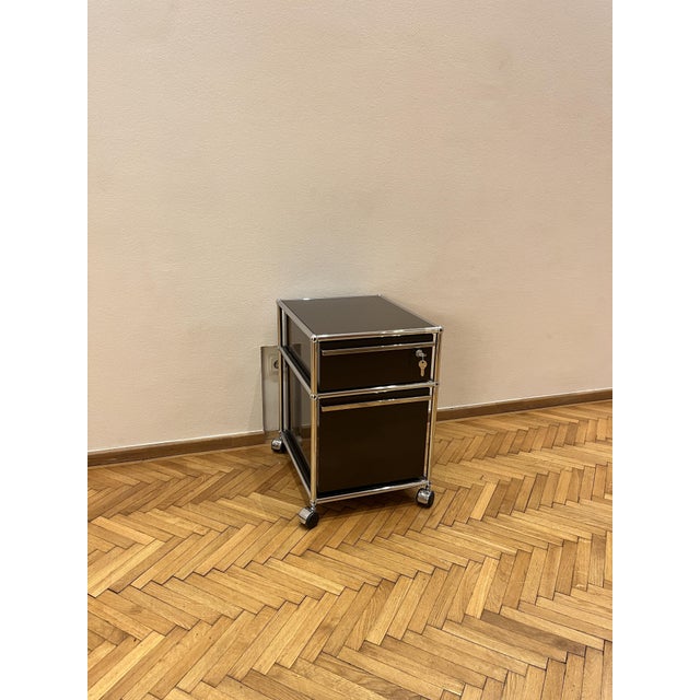 Mobile Roll Container in Dark Brown by Fritz Haller & Paul Schärer for USM Haller, 2010s For Sale - Image 15 of 15
