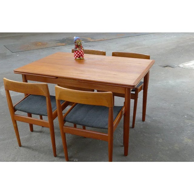 Teak Model 145 Extendable Dining Table by Willy Sigh for Sigh & Søns Møbelfabrik, 1960s For Sale - Image 14 of 15