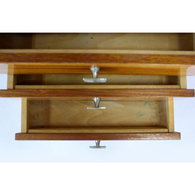 Mid-Century Modern Czechoslovakian Mahogany Nightstands by Up Závody, 1970s, Set of 2 For Sale - Image 10 of 18